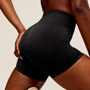 Women High <b>Waist</b> Running Shorts Quick Dry Fitness Workout Athletic Shorts Custom Made Gym Breathable Shorts - Product Image 3