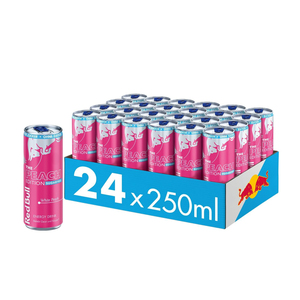 Boisson énergisante Red Bull édition pêche 250ml incl. Boissons en gros Pfand avec caféine et carbonate, prêtes à l'exportation - Product Image 1