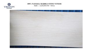 Revêtement mural en pierre naturelle de marbre Silvia, haute qualité, application pour sol de salon, intérieur/extérieur, durable, 100% naturel - Product Image 3