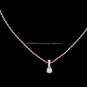 Collar con colgante de plata esterlina S925 con moissanita estilo clásico para regalo de compromiso joyería de plata - Product Image 1