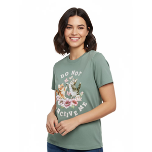 เสื้อยืดผู้หญิงไซส์ใหญ่ใส่สบายสำหรับฤดูร้อน เสื้อยืดพิมพ์ลายคอกลมแขนสั้นแบบสั่งทำพิเศษสำหรับผู้หญิงไซส์ใหญ่ - Product Image 6