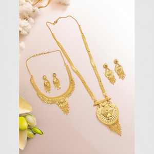 Conjunto de Collar Doble de Oro de Primera Calidad 11058771GL, Conjunto de Joyería Fina - Product Image 3
