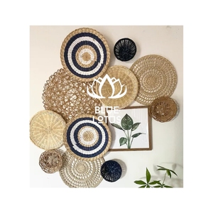FAST SELLING Woven Seagrass Wall Baskets Add an Artistic Touch TOPGRADE Boho Wall Decor <b>Set</b> For Exquisite Studio Photography Pro - Product Image 1