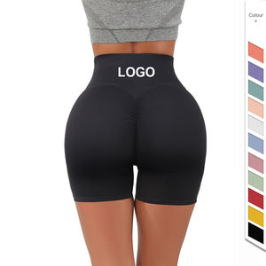 Women Gym Biker Shorts <b>Tummy</b> <b>Control</b> High Waist Workout Shorts Moisture Wicking Soft Stretch Athletic Fitness Running Activewear - Product Image 6