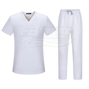 Tenue médicale tissée unisexe violette (ensemble) pour personnes âgées – Confort approuvé par médecins et infirmières – Uniforme d'hôpital moderne en Spandex/Polyester - Product Image 6