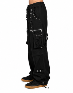 Gothic Fashion Pants Unisex Relaxed Fit Utility <b>Pocket</b> Alternative Style <b>Trousers</b> - Product Image 3