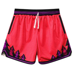 Shorts de bain extensibles de qualité supérieure pour hommes, shorts de plage à taille élastiquée avec cordon de serrage, design graphique personnalisé, doublure en maille - Product Image 5