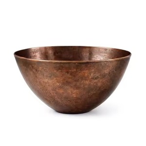 Elegante Tazón de Cobre para Servir, Vajilla Decorativa de Metal para Comedor, Restaurante, Hotel, Recepción de Bodas, Catering - Product Image 3