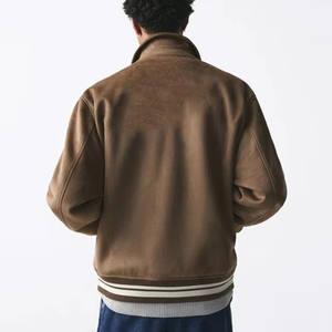 เสื้อแจ็คเก็ตบอมเบอร์แวนซ์สำหรับผู้ชาย ผ้าแคนวาสคอตตอน 100% ใส่สบาย ระบายอากาศได้ดี เป็นมิตรกับสิ่งแวดล้อม กันลม กันน้ำ ปักลายด้านหน้า - Product Image 3