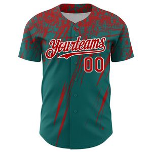 Maillot de baseball personnalisé pour équipe, entièrement boutonné, impression sérigraphique sur le devant, antibactérien, 100% coton biologique, manches courtes, unisexe - Product Image 4