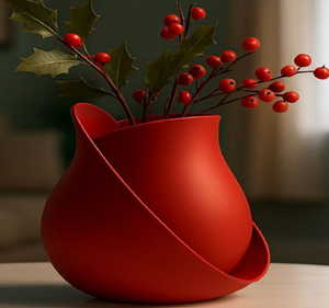 Elegante florero blanco con lazo y tulipanes; un centro de mesa chic para hogares modernos. Decoración elegante disponible a precios de mayorista. - Product Image 5