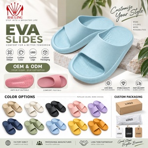 รองเท้าแตะพื้นหนา EVA สีดำล้วน พร้อมพื้นกันลื่น EVA สำหรับใส่ในบ้านและนอกบ้าน แบบเปิดนิ้วเท้า ใช้ได้ทุกฤดู ดีไซน์ตามหลักสรีรศาสตร์ - Product Image 2