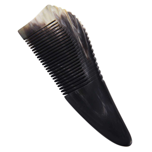 ANOTHER Peigne unique en corne de buffle pour cheveux, peigne en corne naturelle colorée de qualité supérieure pour extensions capillaires - Product Image 4