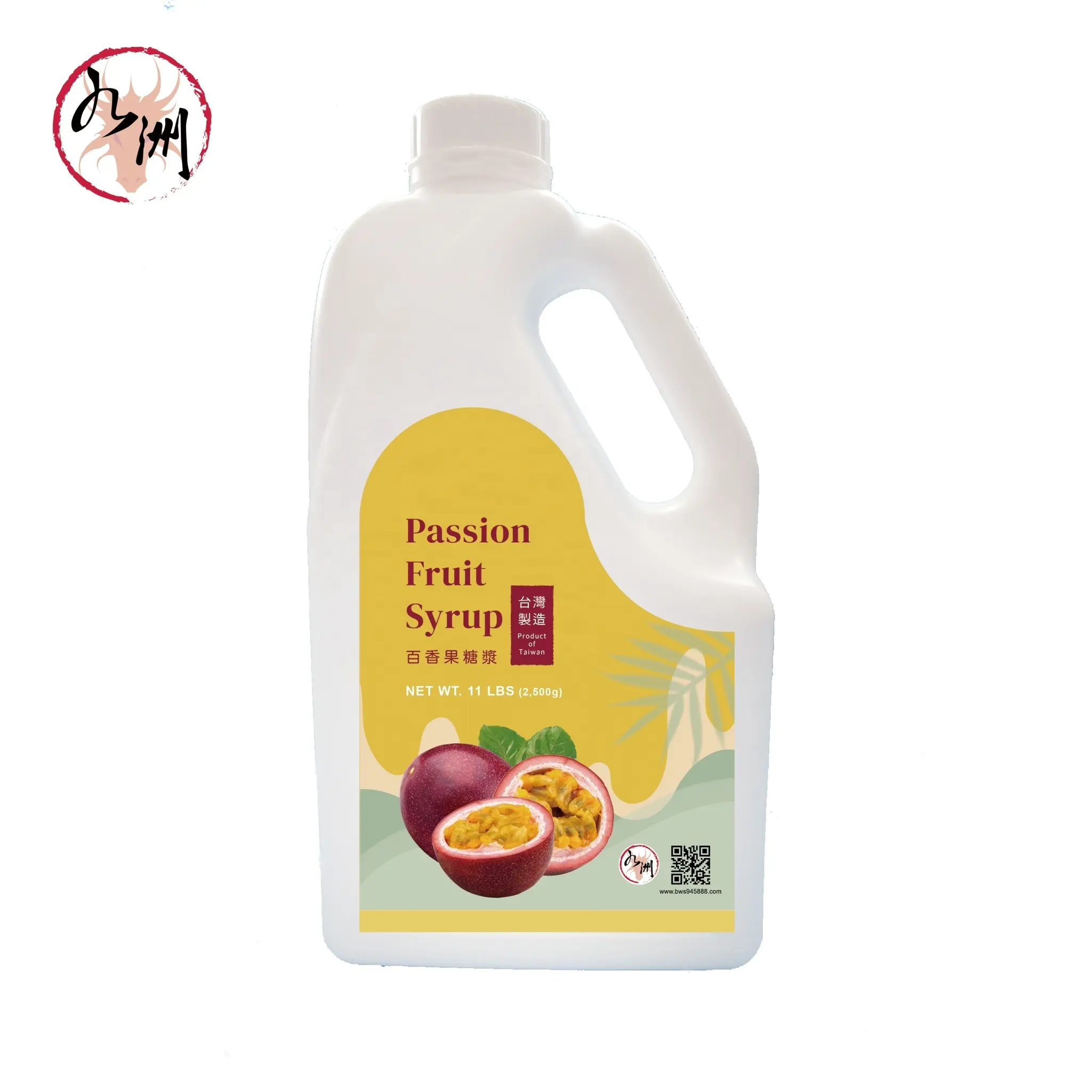 Jiuzhou_Passion Fruit Concentrated Syrup2.5 Kg-Pemasok Teh Gelembung Taiwan Terbaik