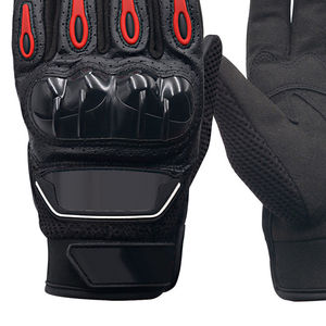 Gants de moto unisexes de qualité supérieure en cuir véritable imperméables compatibles avec les écrans tactiles, pour la course, les sports de plein air et la protection UV - Product Image 6