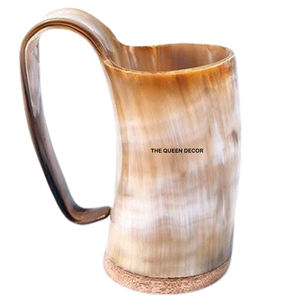 Taza de cerveza auténtica inspirada en los vikingos, diseño lavable, tamaño grande, taza para beber de cuerno de búfalo para fiestas y celebraciones - Product Image 6
