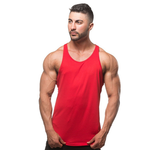 Wholesale Customizable Casual Breathable Quick Dry Cotton <b>Mens</b> Blank Solid Tank Tops - Product Image 1