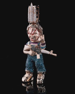 Iced Out Hip Hop Pendant & Charm Rose Gold Rhodium Plated Lab Grown Diamond Women's Trendy Jewelry by Jay Balaji Diamonds - Product Image 1