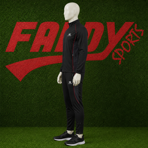 Ensemble de survêtement slim pour homme avec logo personnalisé, vente en gros, ensemble de jogging à fermeture éclair intégrale, respirant, pour entraînement de football, vêtements de sport, tenue de sport - Product Image 4
