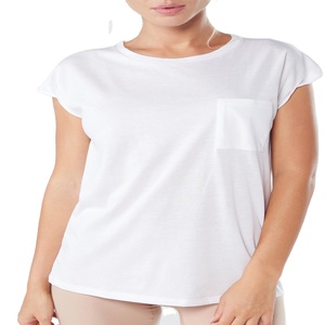 180gsm 100% coton Logo personnalisé imprimé tshirt vierge vente en gros t-shirt uni pour femmes - Product Image 1