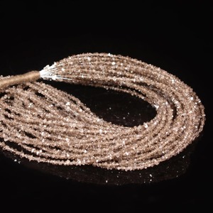 Perles de pierres précieuses en diamant Herkimer de qualité AAA, couleur bordeaux clair, perles de diamant Herkimer brutes non taillées, quartz diamant non façonné - Product Image 3