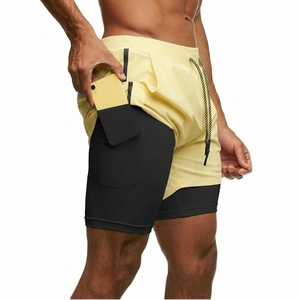 Pantalones Cortos Deportivos de Secado Rápido con Estampado Personalizado, Ropa Deportiva para Hombre, Pantalones Cortos Deportivos Transpirables de Malla de Poliéster con Forro - Product Image 5