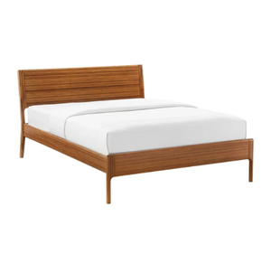 Auberge du Soleil - Base de Cama Tapizada de Madera de Teca Sólida, Estilo Moderno y Minimalista, Muebles Contemporáneos para Dormitorio, Hotel y Hogar - Product Image 1