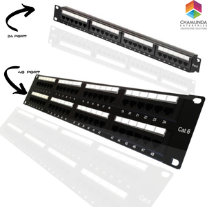 Cat6แผงแพทช์อเนกประสงค์24/48พอร์ตสำหรับจัดการแร็คอีเธอร์เน็ตที่มีประสิทธิภาพ - Product Image 4