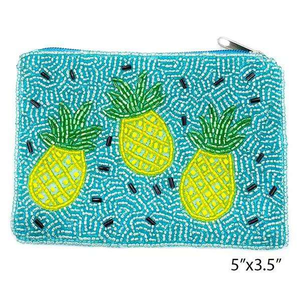 Porte-monnaie vintage inspiré des motifs de dessins animés, brodé à la main, mini pochette zippée pour femmes, tissu imprimé en typographie - Product Image 5