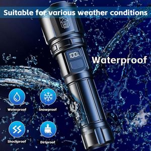 CITICITY <b>LED</b> High Lumen <b>Rechargeable</b> Tactical Flashlight 4 Modes 1000+ Lumens Zoomable Adjustable Focus - Product Image 2
