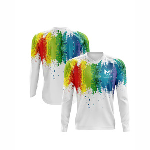 Jersey Transpirable, Ligero y Cortavientos para Ciclismo de Descenso, Motociclismo y Todoterreno, de Secado Rápido, con Corte Láser, de Poliéster y Elastano, Unisex para Adultos - Product Image 2