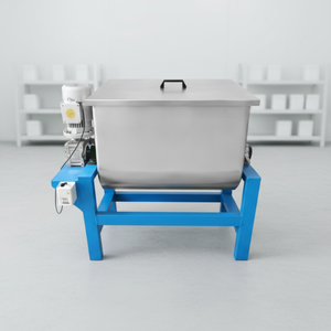 Heavy Duty Stainless Steel Horizontal Ribbon Blender Machine | Dry Powder Mixing Chemicals Food Coating 100L Capacity Induction - Product Image 2