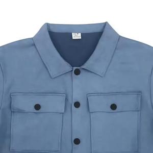 Chándal Personalizado de Alta Calidad a Precio de Mayoreo para Hombre, Nuevo Diseño con Bolsillo Frontal, Cierre de Botones, Traje Deportivo para Hombre CP-MTS-02 - Product Image 6