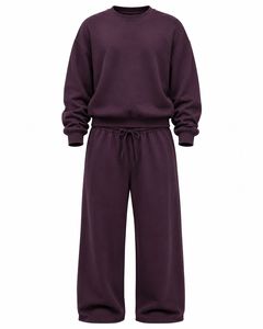 Hot Selling Wholesale Baggy Unisex <b>Gym</b> Casual Solid <b>Tracksuit</b> Long Sleeves High Quality Fleece Breathable <b>Gym</b> <b>Tracksuit</b> - Product Image 2