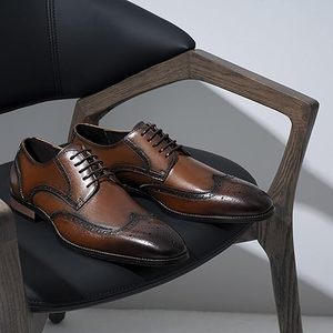 Zapatos Formales con Cordones, Calzado de Exterior, Zapatos de Cuero, Botas de Lujo, Zapatos de Cuero de Marca para Negocios, Venta al Por Mayor ROYAL - Product Image 6
