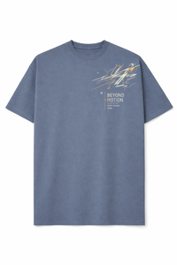 Camiseta Oversize de Algodón para Hombre con Estampado Gráfico Minimalista, Estilo Urbano Casual, Ajuste Holgado, Camiseta de Verano al por Mayor - Product Image 3