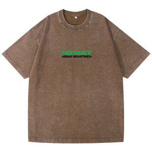 Camiseta Vintage para Hombre, Estilo Streetwear, con Agujeros y Desgastes, Retro, de Algodón Grueso, Ropa de Moda - Product Image 4