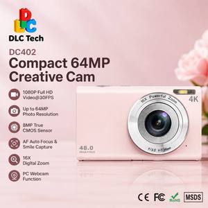 DLC 4K Vlog Camera voor Studenten 64MP Digitale Camera 13MP CMOS Autofocus Macro 16x Zoom LED Flitser Webcam Zakcamera Reiscamera - Product Image 1