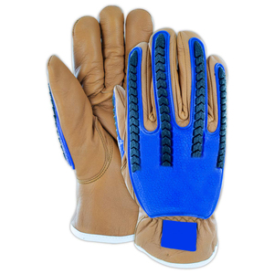 Advanced Grip Leather Impact Protection <b>Gloves</b> Featuring Reinforced Palm Structure And Heavy Duty <b>Knuckle</b> Protection System - Product Image 2