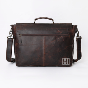 Maletín de Cuero Marrón para Portátil, Bolsa de Mensajero para Oficina, Bolsa de Hombro - Product Image 4