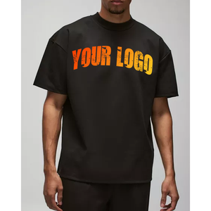 Vente en gros de t-shirts en coton oversize vintage streetwear de 270 grammes, t-shirts personnalisés de haute qualité pour homme - Product Image 1