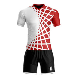 Ensembles de vêtements de football unisexes de haute qualité en gros, personnalisables, coupe automatisée, respirants, séchage rapide, manches courtes, élastiques, pour l'été - Product Image 4