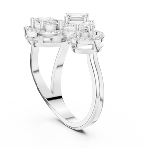 Modcloth Anillo de diamante ajustable de 10K para mujer Anillo de dedo de joya elegante - Product Image 2