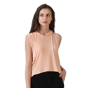 Hoodies décontractés sans manches, gilets zippés, débardeurs de sport en mélange de coton, couleurs personnalisées - Product Image 5