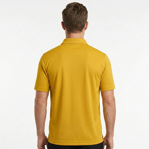 เสื้อโปโลโพลีเอสเตอร์สำหรับธุรกิจและกีฬาบุรุษ แห้งเร็ว ระบายอากาศได้ดี เหมาะสำหรับกอล์ฟ ฟิตเนส และการฝึกซ้อม - Product Image 4