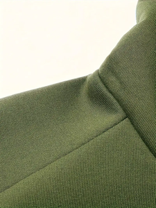 Premium Men's Color Block Pullover Hoodie Olive Green Navy <b>Black</b> <b>Fleece</b> Sweatshirt Streetwear Casual Hoodie with Kangaroo Pocket - Product Image 4