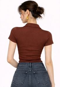 Haut de gamme pour femmes, vêtement de tous les jours, style essentiel, coupe ajustée, parfait pour les occasions décontractées, basique mais de haute qualité. - Product Image 6