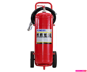 Extincteur à poudre ABC 50 kg sur chariot avec indice d'extinction 10A 144B C et garantie de 2 ans - Protection incendie moderne, usine du Vietnam - Product Image 1