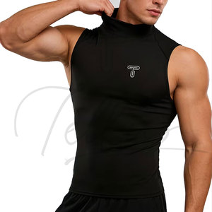 Camiseta sin Mangas Casual para Hombre, Transpirable, de Alta Calidad y Bajo Precio, para Verano, Poliéster/Algodón - Product Image 2