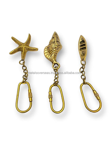 Porte-clés Étoile de Mer Métallique Dorée – Breloque Décorative pour Sac et Cadeau - Product Image 6